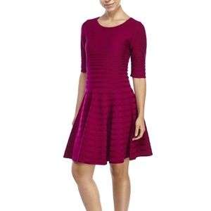 Ivanka Trump fit and flare sweater dress